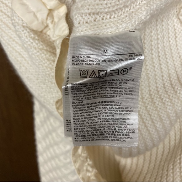 Banana Republic Drawstring Sweater Cotton and Wool Blend - Picture 8 of 8